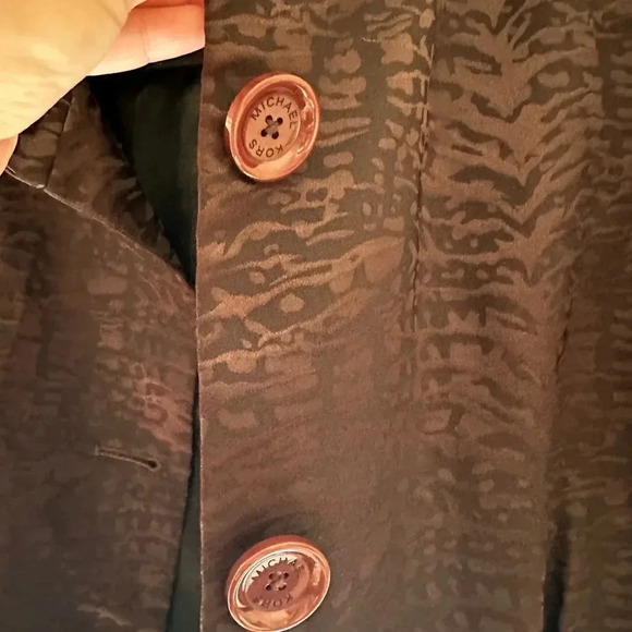 Women’s Petite MICHAEL Michael Kors Cropped Brown Jacket. Size Petite Medium. - Picture 7 of 8